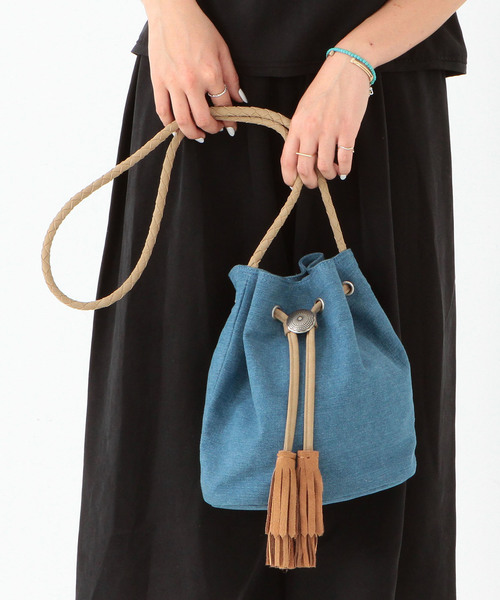 Another Edition（アナザーエディション）の「コンチョショルダー/AEBC ｺﾝﾁｮSHLD（ショルダーバッグ・レディース・ベージュ/コバルトブルー/ブラウン/ロイヤルブルー・フリー）」の11枚目の写真