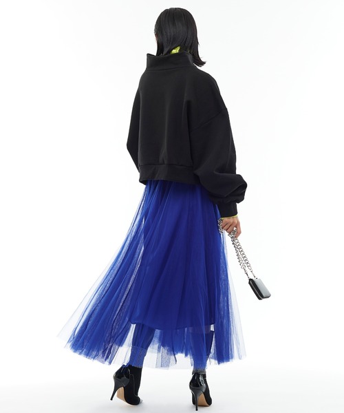 Narcissus（ナルシス）の「【Narcissus】プリーツシアースカート（スカート・レディース・ライム/ブルー・FREE）」の8枚目の写真