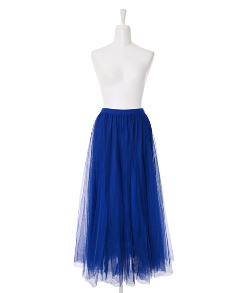 Narcissus（ナルシス）の「【Narcissus】プリーツシアースカート（スカート・レディース・ライム/ブルー・FREE）」の4枚目の写真