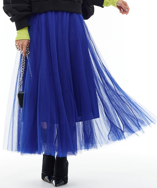 Narcissus（ナルシス）の「【Narcissus】プリーツシアースカート（スカート・レディース・ライム/ブルー・FREE）」の19枚目の写真