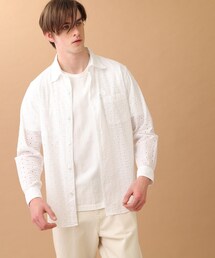 40ct&525 | 【Sサイズ~】アイレットエンブロイダリー シャツ(シャツ/ブラウス)