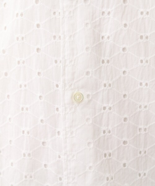 40ｃｔ＆525（フォーティーカラッツアンドゴーニーゴ）の「◆【Sサイズ～】アイレットエンブロイダリー シャツ（シャツ/ブラウス・メンズ・ホワイト系4・01/02/03）」の11枚目の写真
