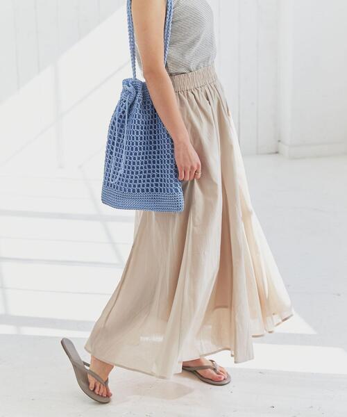 coen（コーエン）の「2WAYニットトートバッグ（トートバッグ・レディース・ブラック/ライトブルー・FREE）」の7枚目の写真