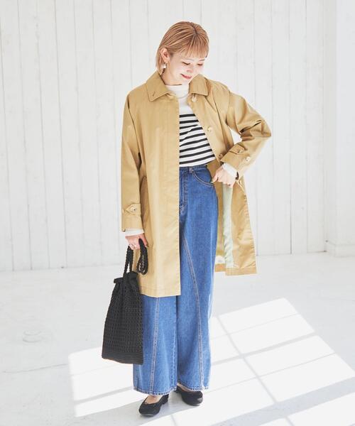 coen（コーエン）の「2WAYニットトートバッグ（トートバッグ・レディース・ブラック/ライトブルー・FREE）」の9枚目の写真