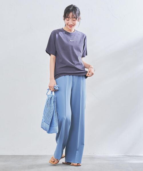 coen（コーエン）の「2WAYニットトートバッグ（トートバッグ・レディース・ブラック/ライトブルー・FREE）」の12枚目の写真