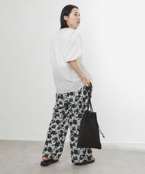 coen（コーエン）の「2WAYニットトートバッグ（トートバッグ・レディース・ブラック/ライトブルー・FREE）」の17枚目の写真