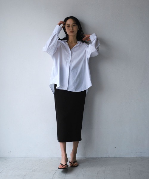 marjour（マージュール）の「STRETCH NARROW SKIRT（スカート・レディース・チャコールグレー/ブラック・M）」の13枚目の写真