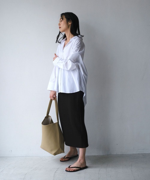marjour（マージュール）の「STRETCH NARROW SKIRT（スカート・レディース・チャコールグレー/ブラック・M）」の10枚目の写真
