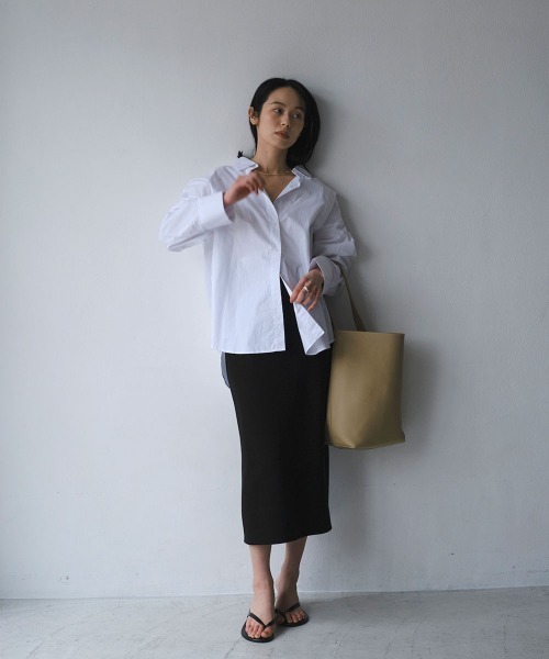 marjour（マージュール）の「STRETCH NARROW SKIRT（スカート・レディース・チャコールグレー/ブラック・M）」の8枚目の写真