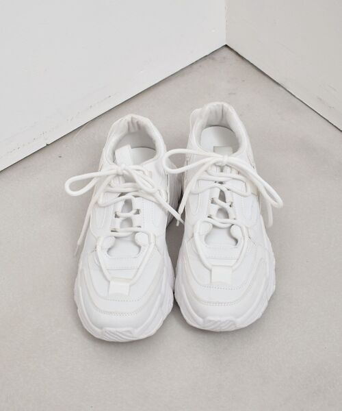 ems excite(エムズエキサイト)の「ダッドスニーカー(スニーカー・レディース・ブラック/ナチュラル・MEDIUM/LARGE)」の10枚目の写真