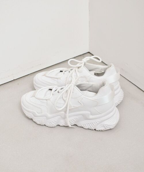 ems excite(エムズエキサイト)の「ダッドスニーカー(スニーカー・レディース・ブラック/ナチュラル・MEDIUM/LARGE)」の7枚目の写真