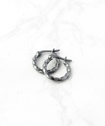 Mag.（マグ）の「【SILVER925】15ｍｍデザインフープピアス（ピアス（両耳用））」