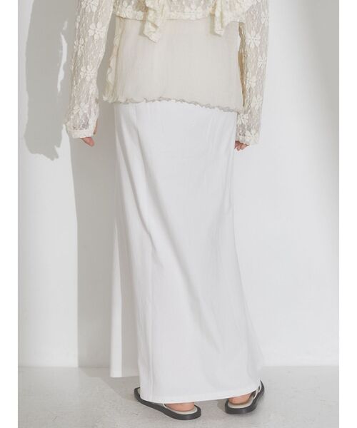 merry jenny(メリージェニー)の「flare cotton skirt(スカート・レディース・ブラック/オフホワイト/オレンジ・FREE)」の11枚目の写真