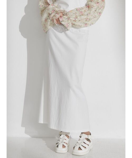 merry jenny(メリージェニー)の「flare cotton skirt(スカート・レディース・ブラック/オフホワイト/オレンジ・FREE)」の18枚目の写真