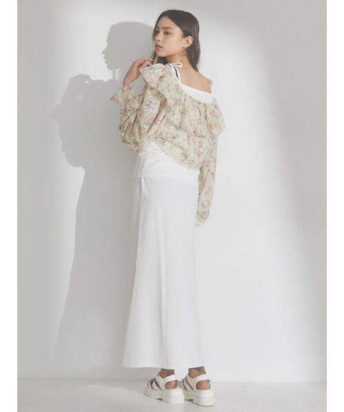merry jenny(メリージェニー)の「flare cotton skirt(スカート・レディース・ブラック/オフホワイト/オレンジ・FREE)」の21枚目の写真