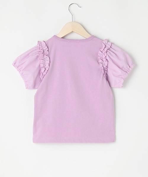 by LOVEiT(バイラビット)の「肩フリルTブラウス(Tシャツ/カットソー・キッズ・ライム/ラベンダー/オフホワイト・130cm/160cm/150cm/120cm/140cm)」の5枚目の写真