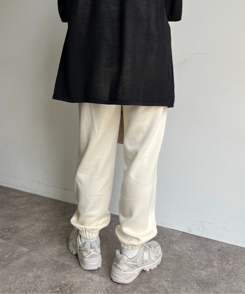 CPCM（シーピーシーエム）の「センターラインストレッチジョガーパンツ（スウェットパンツ・レディース・グレー/アイボリー/ブラック・FREE）」の15枚目の写真