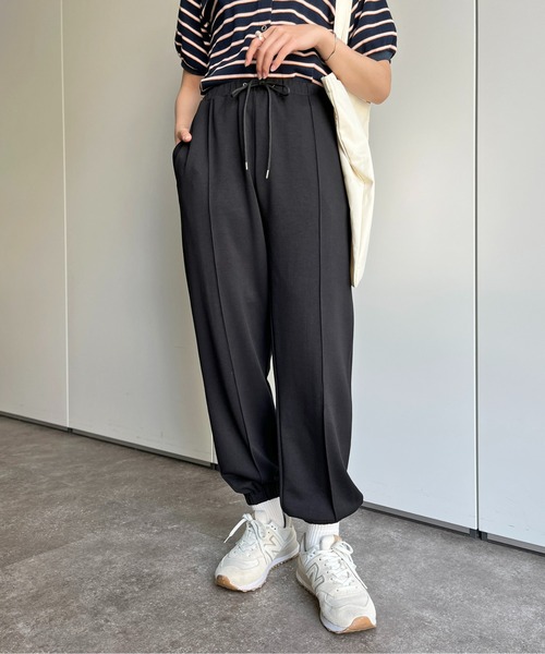 CPCM（シーピーシーエム）の「センターラインストレッチジョガーパンツ（スウェットパンツ・レディース・グレー/アイボリー/ブラック・FREE）」の17枚目の写真