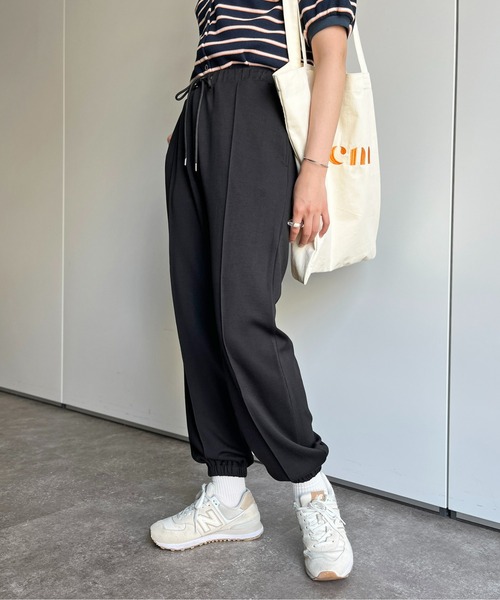 CPCM（シーピーシーエム）の「センターラインストレッチジョガーパンツ（スウェットパンツ・レディース・グレー/アイボリー/ブラック・FREE）」の18枚目の写真