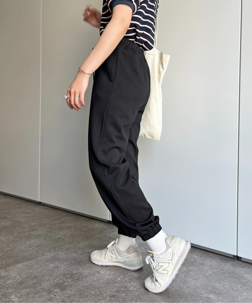CPCM（シーピーシーエム）の「センターラインストレッチジョガーパンツ（スウェットパンツ・レディース・グレー/アイボリー/ブラック・FREE）」の19枚目の写真
