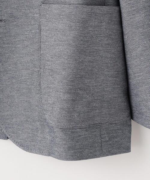 green label relaxing（グリーンレーベルリラクシング）の「ポリエステル ジャージ カノコ 2B ジャケット -ウォッシャブル・ストレッチ・防シワ・吸水速乾-（テーラードジャケット・メンズ・ネイビー/グレー/ロイヤルブルー・XS/S/M/L/XL）」の17枚目の写真