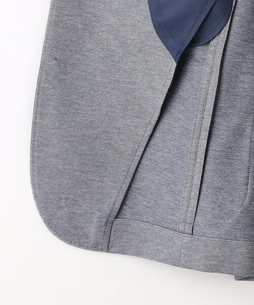 green label relaxing（グリーンレーベルリラクシング）の「ポリエステル ジャージ カノコ 2B ジャケット -ウォッシャブル・ストレッチ・防シワ・吸水速乾-（テーラードジャケット・メンズ・ネイビー/グレー/ロイヤルブルー・XS/S/M/L/XL）」の18枚目の写真