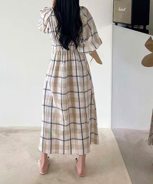 MAX MARA●PEDAGGI ボリュームスリーブ ロング コットンワンピ セール】 ボリュームスリーブワンピース （ロング・マキシ丈
