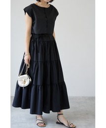 【ZOZO限定】レイヤードティアードワンピース