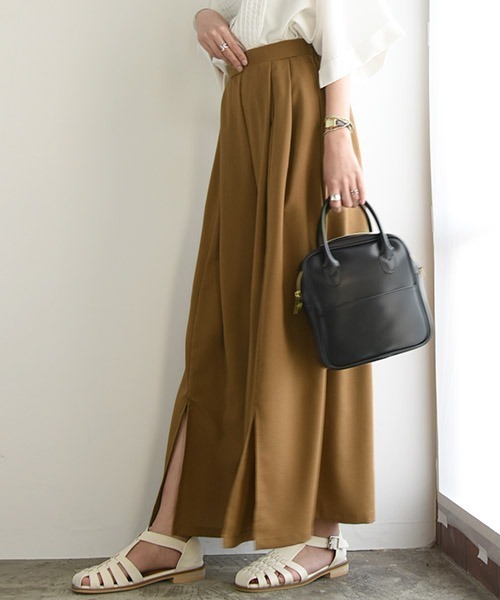 and it_(アンドイット)の「リネンライクスリット入りスカーチョ(その他パンツ・レディース・ライトグリーン/ブラック/キャメル/ベージュ・M/L)」の14枚目の写真