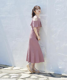 PROPORTION BODY DRESSING | オープンショルダーマーメイドニットワンピース / 1213240500(ワンピース)