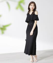 PROPORTION BODY DRESSING | オープンショルダーマーメイドニットワンピース / 1213240500(ワンピース)