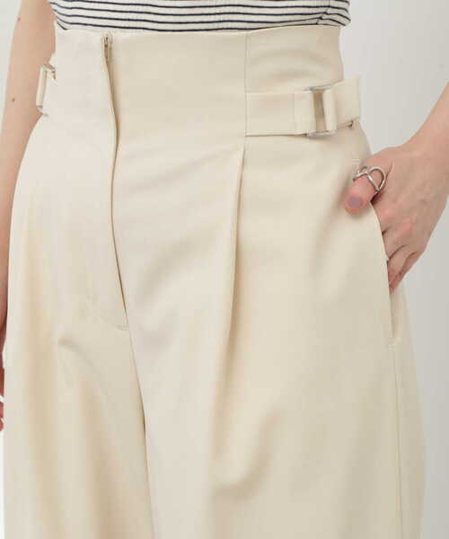 N.(N. Natural Beauty Basic)(エヌエヌナチュラルビューティーベーシック)の「【S Size Line】◆サイドバックルハイウエストパンツ(スラックス・レディース・オフホワイト/ブルーグレー・SMALL/MEDIUM)」の22枚目の写真