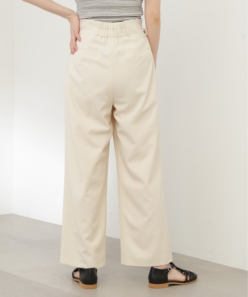 N.(N. Natural Beauty Basic)(エヌエヌナチュラルビューティーベーシック)の「【S Size Line】◆サイドバックルハイウエストパンツ(スラックス・レディース・オフホワイト/ブルーグレー・SMALL/MEDIUM)」の10枚目の写真