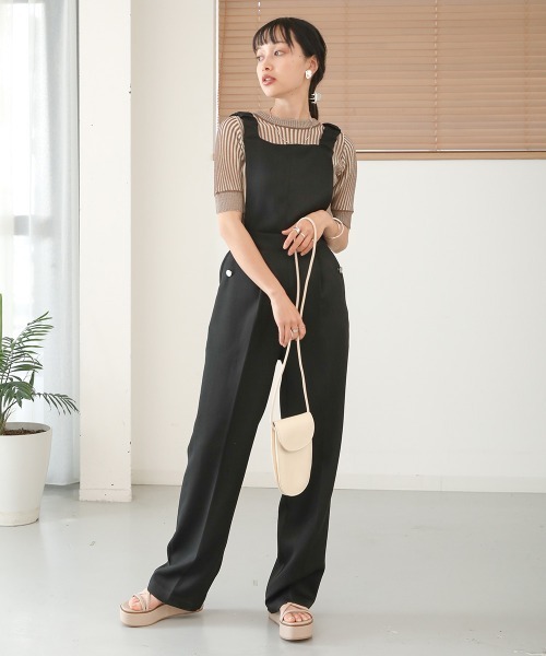 Bab(バブ)の「ストライプニットトップス(Tシャツ/カットソー・レディース・ブラック/ブラウン/グリーン・FREE)」の10枚目の写真