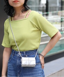 COLONY 2139 | レイヤード風スクエアリブトップス(Tシャツ/カットソー)