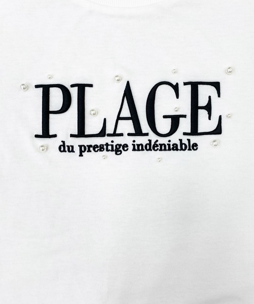 INGNI(イング)の「パール付ふくれ刺しゅうロゴTシャツ(Tシャツ/カットソー・レディース・ホワイト×ブラック/ブラック/ホワイト×ピンク/ライトブルー・M)」の16枚目の写真