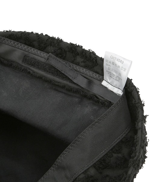 VIS（ビス）の「【抗菌防臭】オールシーズン使えるジャガードバケットハット（ハット・レディース・ブラック/オフホワイト・FREE）」の12枚目の写真