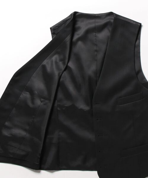 CROWDED CLOSET（クラウデッドクローゼット）の「NARROW ブラックベスト/別売りスーツあり（スーツベスト・メンズ・ブラック・03/02/01）」の14枚目の写真