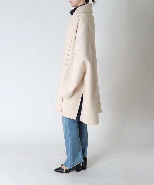 RAWTUS/BAYBROOK オーバーサイズショールコート Rawtus（ロータス）の「RAWTUS / DOUBLE FACED WOOL OVERSIZED SHAWL