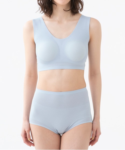 LAVIENNE（ラヴィエンヌ）の「綿混メッシュのＳｕ－ｐｉｔａブラ（ブラジャー・レディース・サックスブルー/ピンク/ベージュ/ネイビー・5L/3L/M/LL/L/4L）」の10枚目の写真