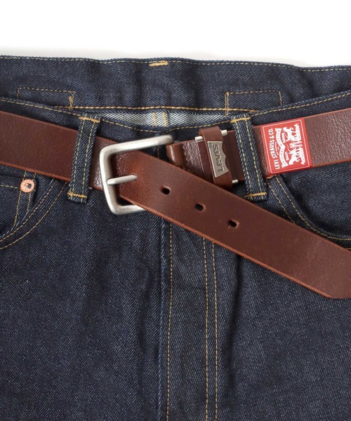 Levi's（リーバイス）の「Levi's/リーバイス 35mm メタルプレート 本革 帆型バックルレザーベルト（ベルト・メンズ・ブラウン/ダークブラウン/ブラック・FREE）」の13枚目の写真