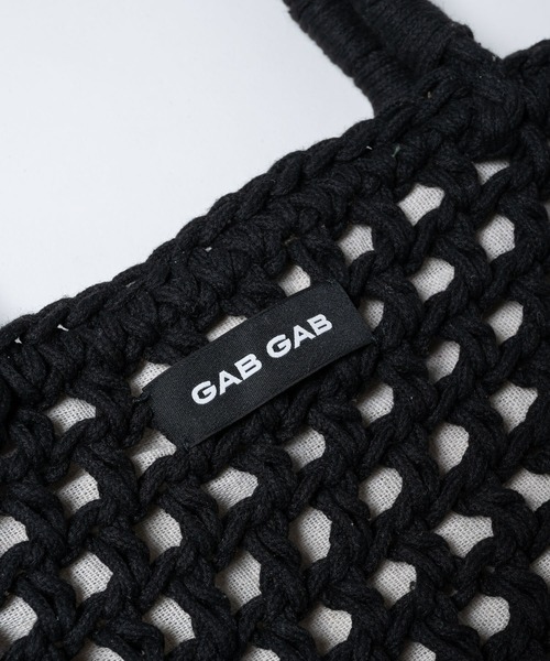 GAB GAB(ガブガブ)の「メッシュトートバッグ(トートバッグ・レディース・ブラック/グリーン・FREE)」の6枚目の写真
