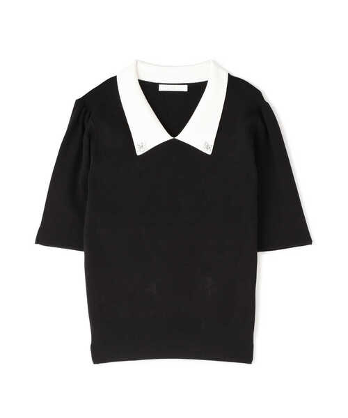 PROPORTION BODY DRESSING（プロポーションボディドレッシング）の「ビジューカラーニット / 1213270800（ニット/セーター・レディース・ホワイト系その他/ブラック/ベージュ・SMALL/MEDIUM）」の6枚目の写真