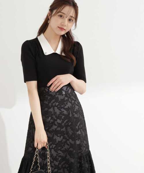 PROPORTION BODY DRESSING（プロポーションボディドレッシング）の「ビジューカラーニット / 1213270800（ニット/セーター・レディース・ホワイト系その他/ブラック/ベージュ・SMALL/MEDIUM）」の16枚目の写真