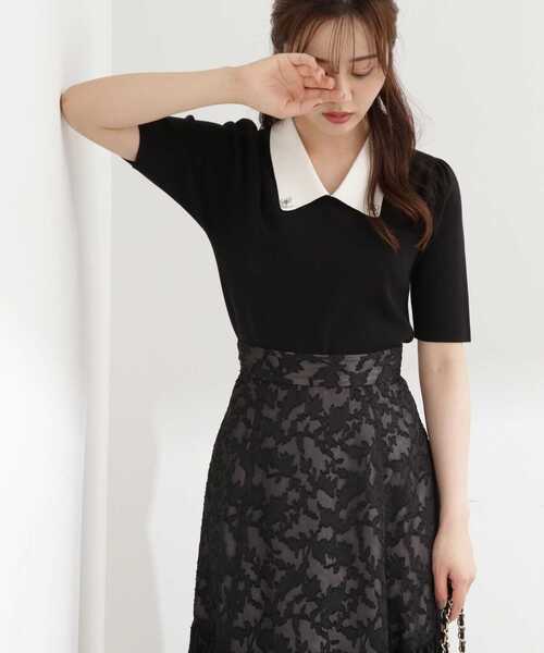 PROPORTION BODY DRESSING（プロポーションボディドレッシング）の「ビジューカラーニット / 1213270800（ニット/セーター・レディース・ホワイト系その他/ブラック/ベージュ・SMALL/MEDIUM）」の12枚目の写真