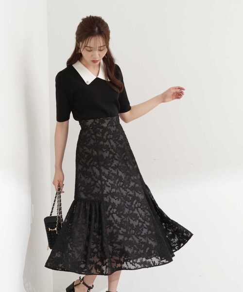 PROPORTION BODY DRESSING（プロポーションボディドレッシング）の「ビジューカラーニット / 1213270800（ニット/セーター・レディース・ホワイト系その他/ブラック/ベージュ・SMALL/MEDIUM）」の11枚目の写真