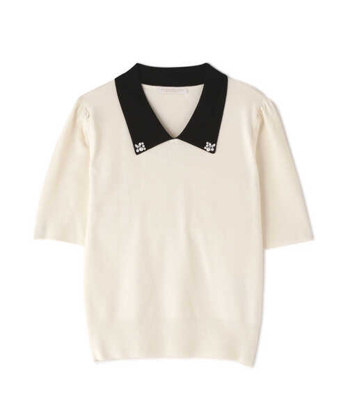 PROPORTION BODY DRESSING（プロポーションボディドレッシング）の「ビジューカラーニット / 1213270800（ニット/セーター・レディース・ホワイト系その他/ブラック/ベージュ・SMALL/MEDIUM）」の7枚目の写真