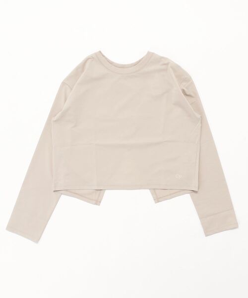 Ocean Pacific（オーシャンパシフィック）の「【ムラサキスポーツ別注】OP/オーピー  ルーズシルエット/無地ロンT/ロングスリーブTEE/長袖ラッシュガード  523459（ラッシュガード・レディース・ホワイト/ベージュ/ブラック・L/M）」の5枚目の写真