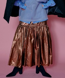 MAISON SPECIAL | Metallic Maxi Skirt/メタリックマキシスカート【MAISON SPECIAL/メゾンスペシャル】(スカート)