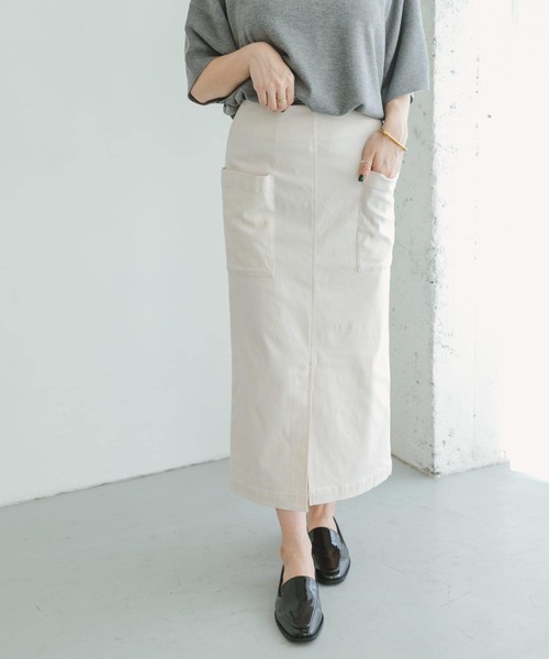 ITEMS URBANRESEARCH(アイテムズ アーバンリサーチ)の「ストレッチタイトスカート(スカート・レディース・ブラック/カーキ/ホワイト系その他・FREE)」の9枚目の写真
